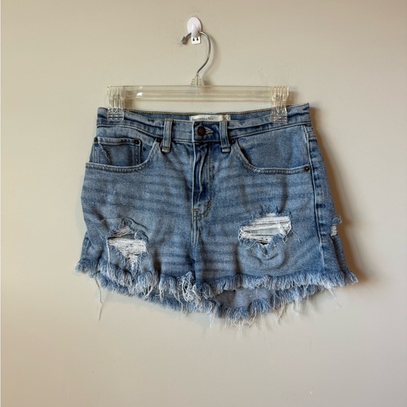 Abercrombie & Fitch Pants - Abercrombie & Fitch Light Blue Frayed Jean Shorts size 2